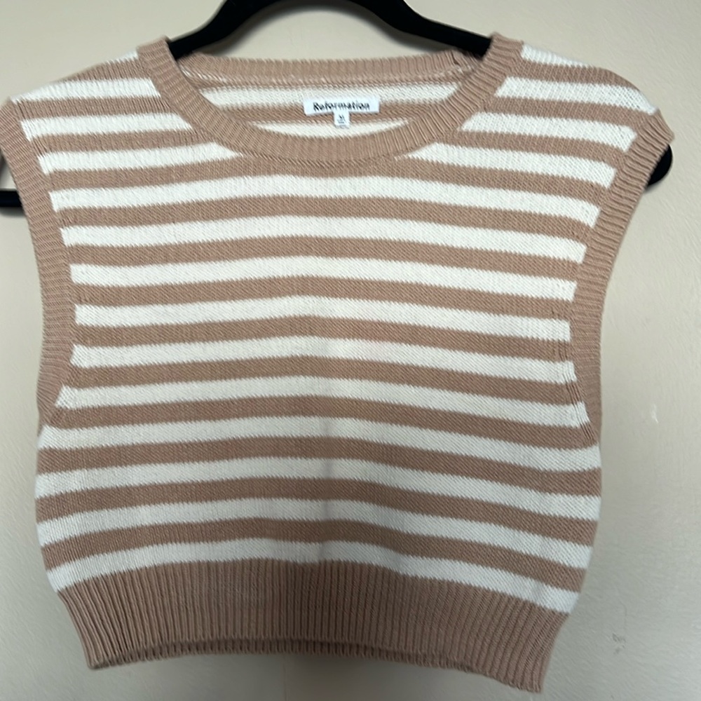 Reformation crop vest